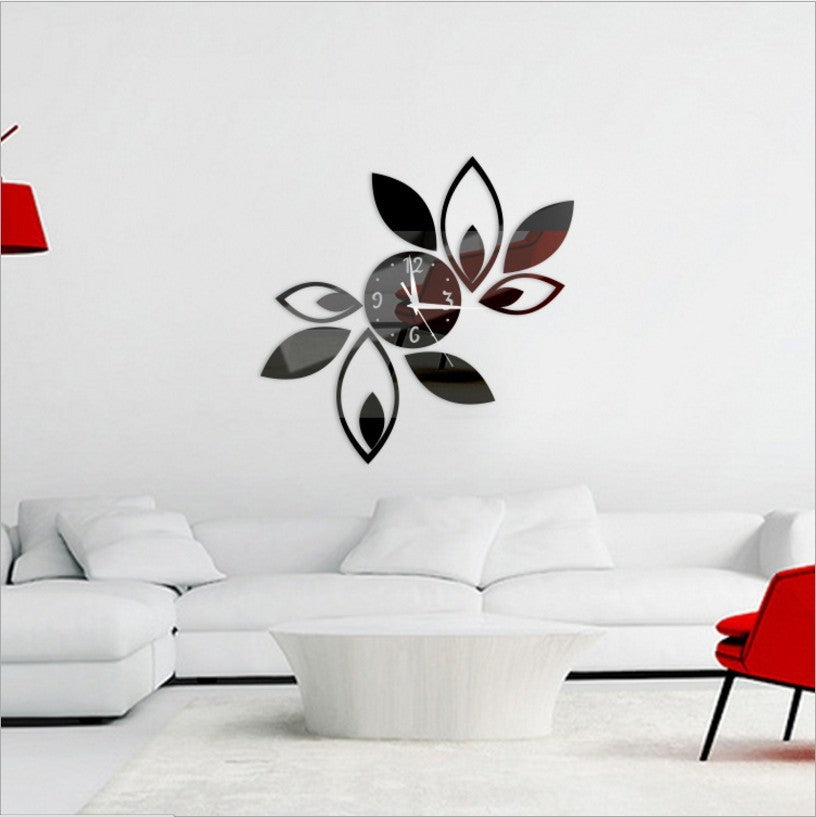 Modern 3D Leaf Wall Clock AtoZChoices