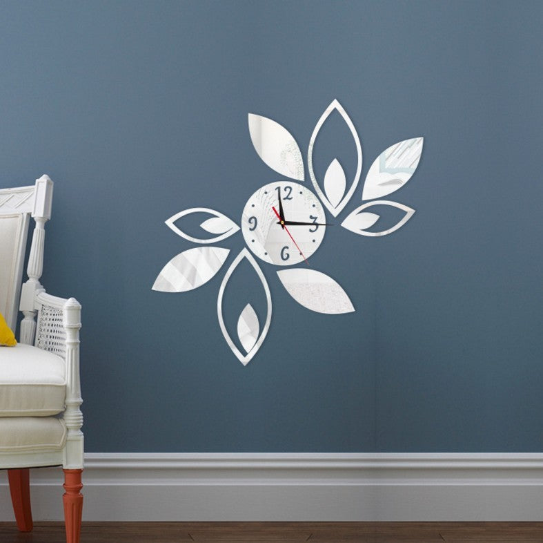 Modern 3D Leaf Wall Clock AtoZChoices