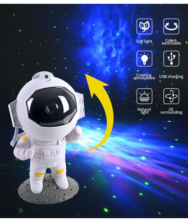 Astronaut Galaxy Star Projector Night Light AtoZChoices