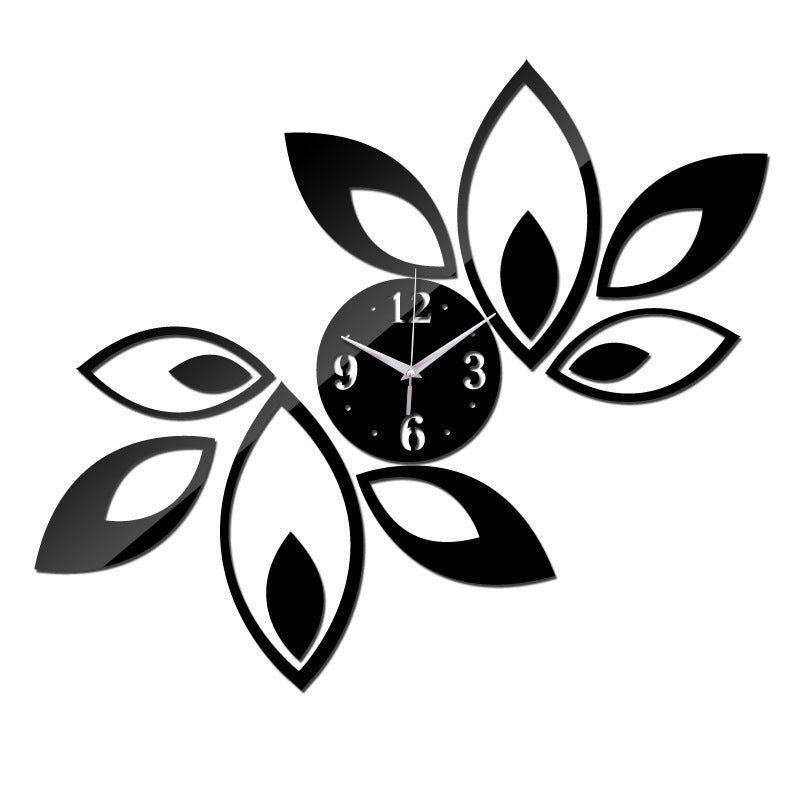 Modern 3D Leaf Wall Clock AtoZChoices