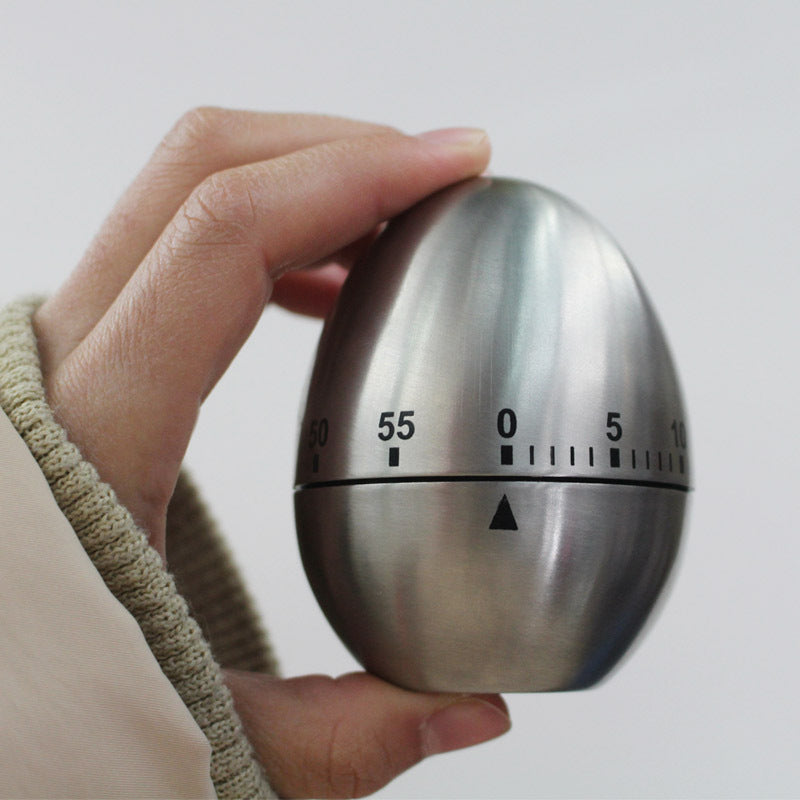 Steel Egg-Shaped Kitchen Timer AtoZChoices